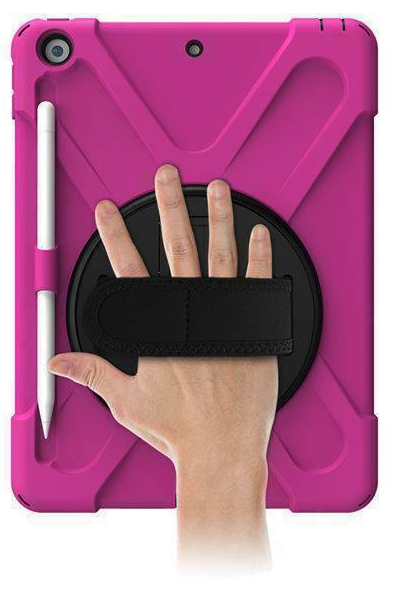 StylePro iPad 10th generation shockproof case with hand strap, pink